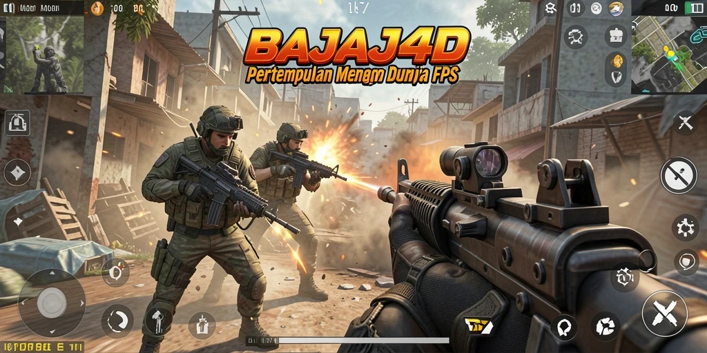 Gameplay seru dalam BAJAJ4D dengan pertempuran FPS yang intens.