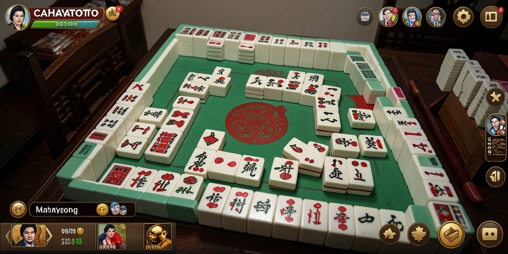 Gameplay seru Mahjong di CAHAYATOTO yang menantang.