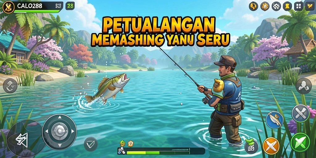 Tampilan gameplay CALO288 dengan pengalaman memancing yang seru.