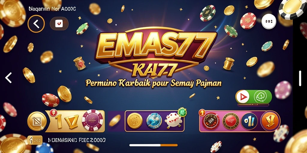 Tampilan gameplay menarik dari EMAS777 dengan efek visual yang menawan.