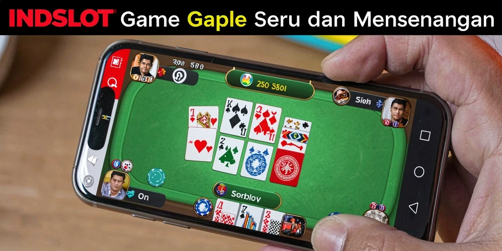 Tampilan gameplay Gaple yang seru dan kompetitif dalam INDSLOT.