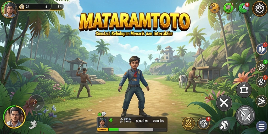 Tampilan gameplay menarik dari MATARAMTOTO dengan interaksi karakter.