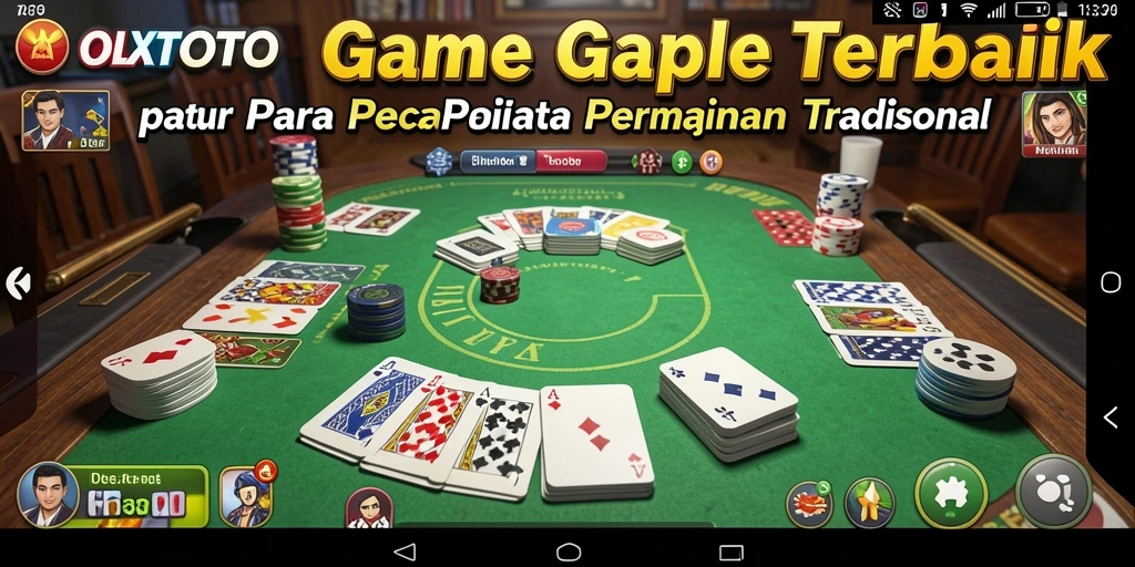Tampilan menarik dari gameplay Gaple di OLXTOTO.