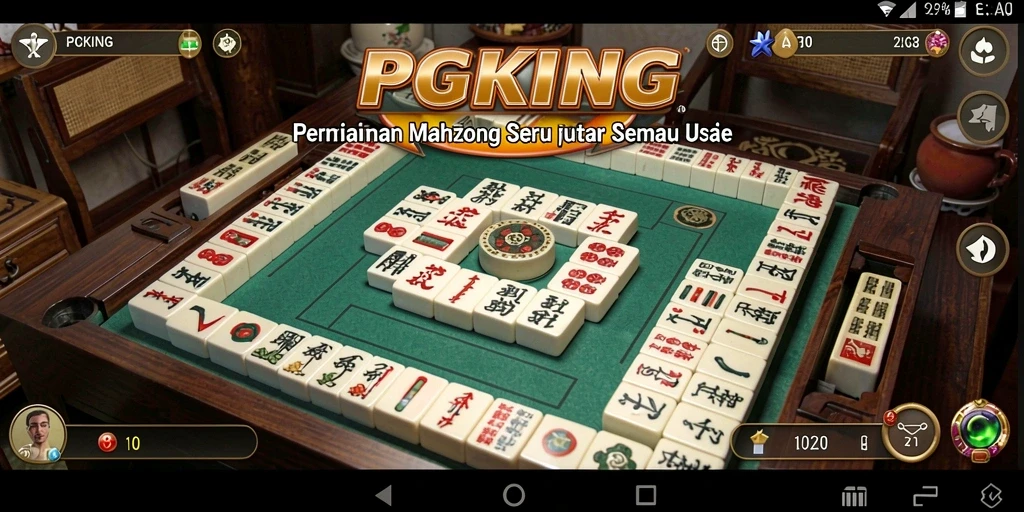 Tampilan gameplay Mahjong yang menarik di PGKING.