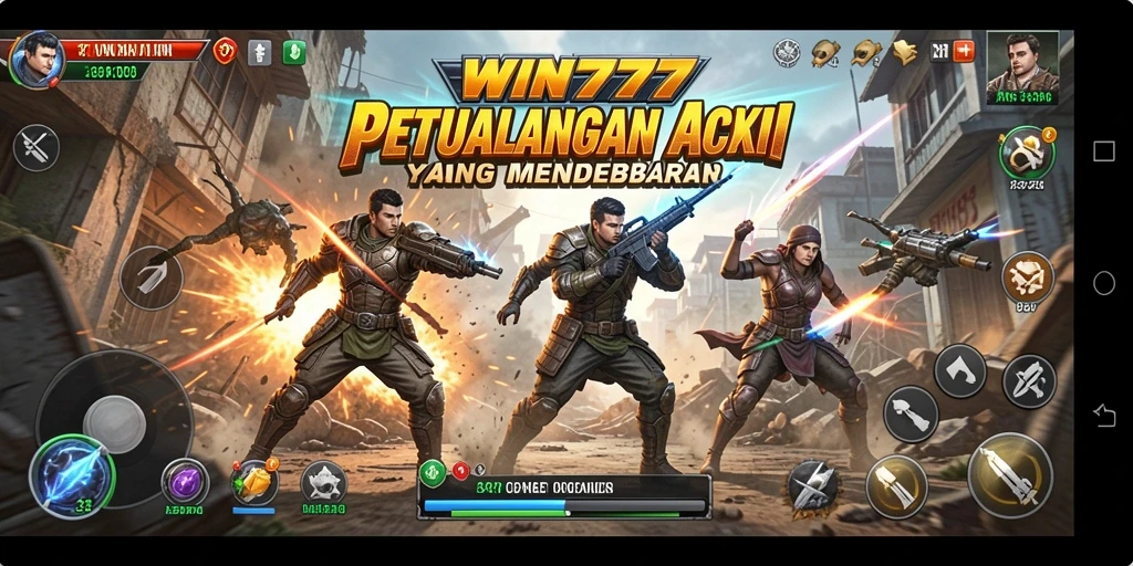 Tampilan gameplay WIN777 yang mendebarkan dan penuh aksi.